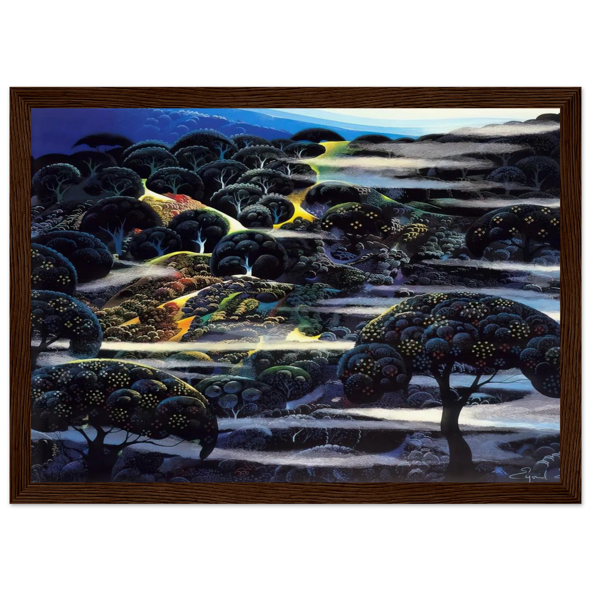 Garden of Eden Framed Poster | Eyvind Earle Framed Prints Wall Art | Eyvind Earle Prints