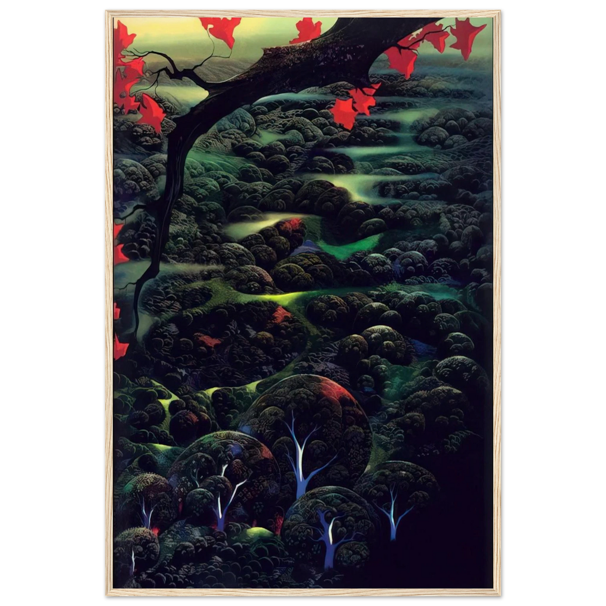 California Memories Framed Poster | Eyvind Earle Framed Prints Wall Art | Eyvind Earle Prints