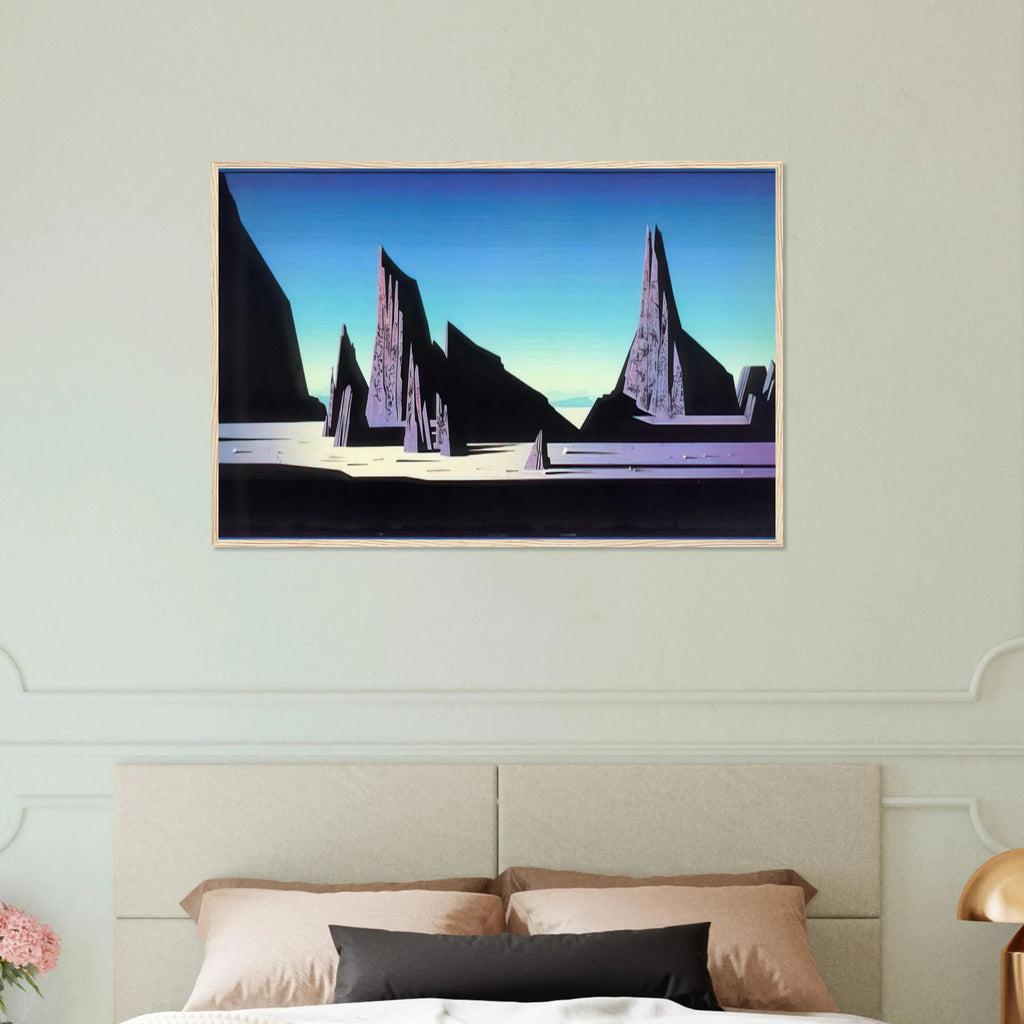 Desert Rocks Framed Poster | Eyvind Earle Framed Prints Wall Art | Eyvind Earle Prints