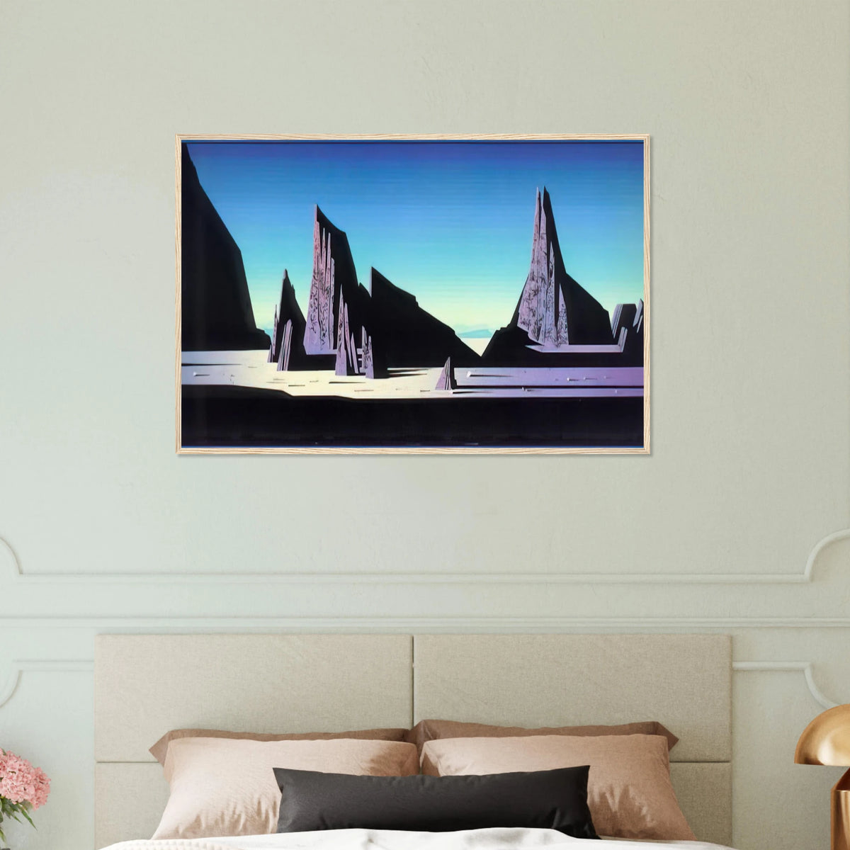 Desert Rocks Framed Poster | Eyvind Earle Framed Prints Wall Art | Eyvind Earle Prints
