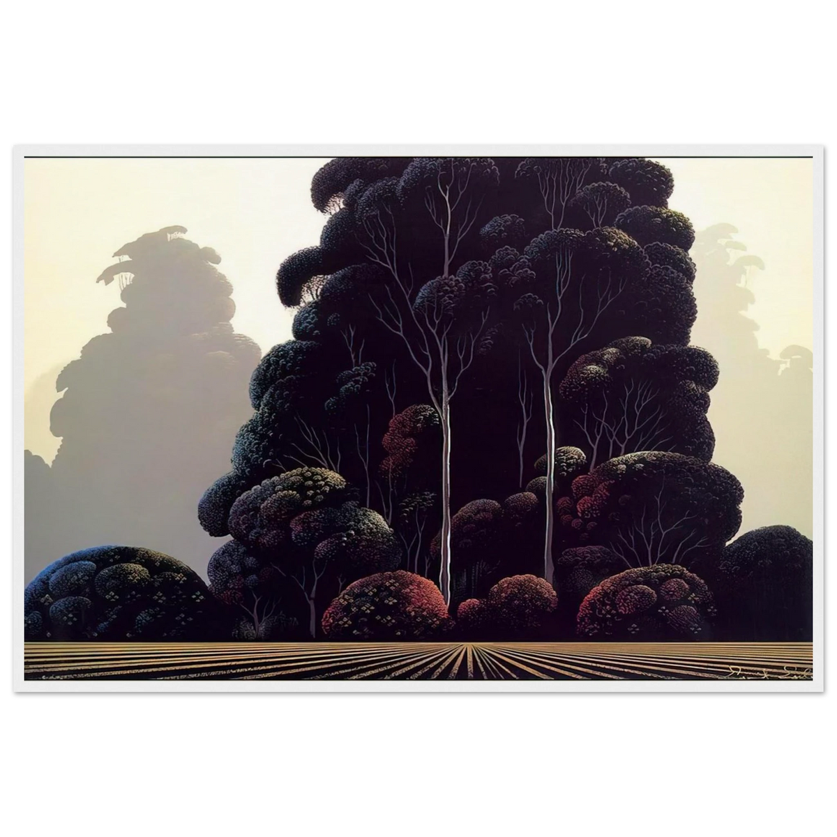 Autumn Framed Poster | Eyvind Earle Framed Prints Wall Art | Eyvind Earle Prints