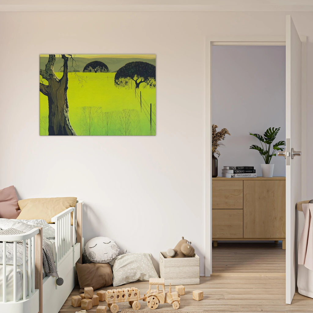 Mustard Field Canvas | Eyvind Earle Canvas | Eyvind Earle Prints