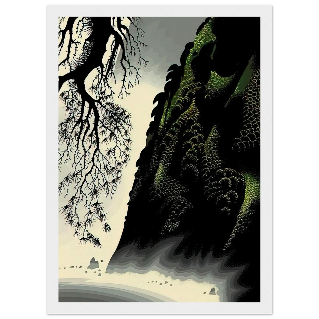 Little Big Sur Framed Poster | Eyvind Earle Framed Prints Wall Art | Eyvind Earle Prints