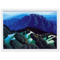Three Fields and a Mountain Framed Poster | Eyvind Earle Framed Prints Wall Art | Eyvind Earle Prints