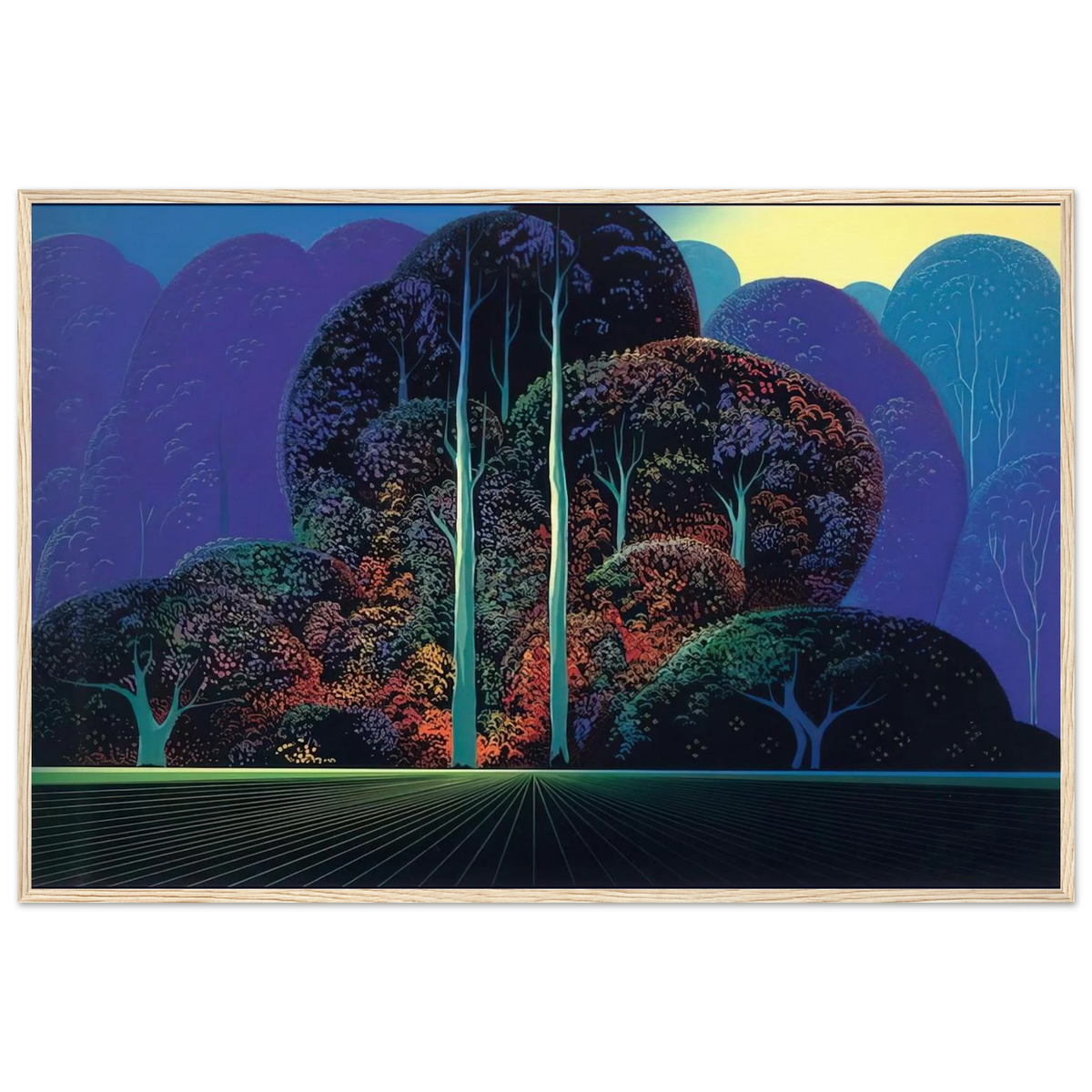 Softening Shades of Twilight Framed Poster | Eyvind Earle Framed Prints Wall Art | Eyvind Earle Prints