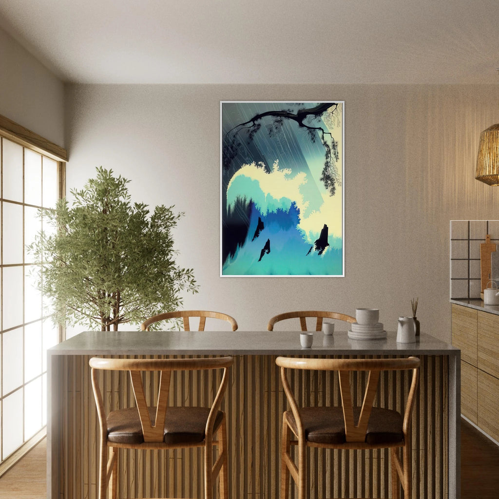 Ocean Splash Framed Poster | Eyvind Earle Framed Prints Wall Art | Eyvind Earle Prints