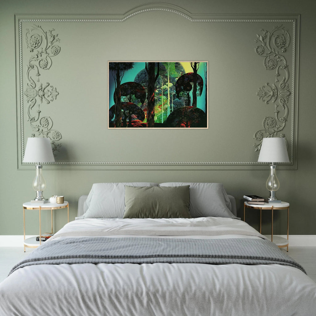 Fired by Sun Framed Poster | Eyvind Earle Framed Prints Wall Art | Eyvind Earle Prints