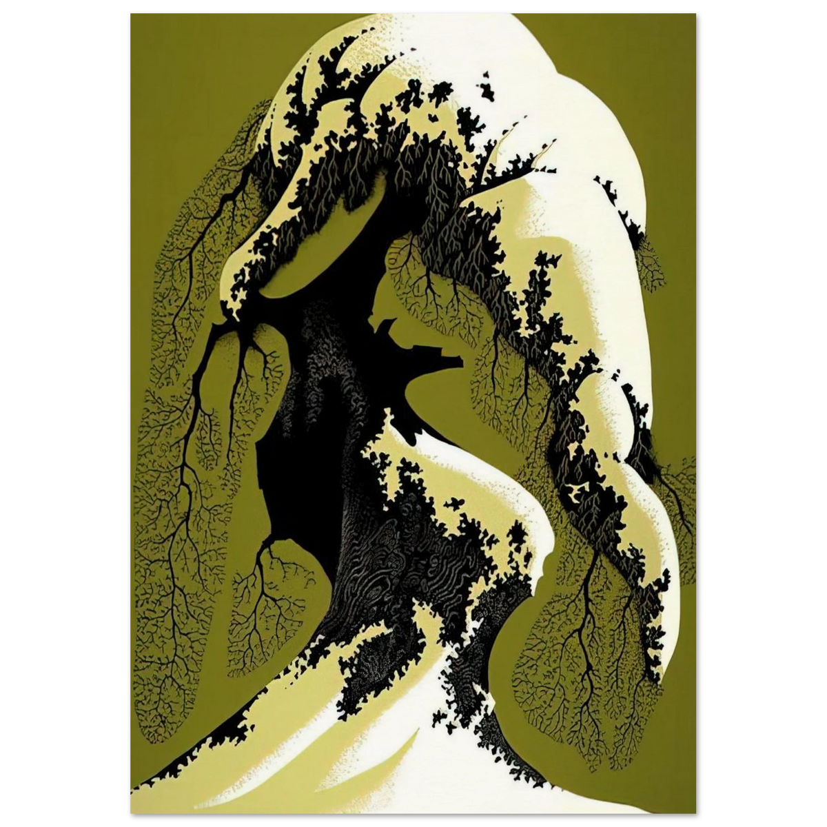 Snow Laden Poster | Eyvind Earle Poster | Eyvind Earle Prints