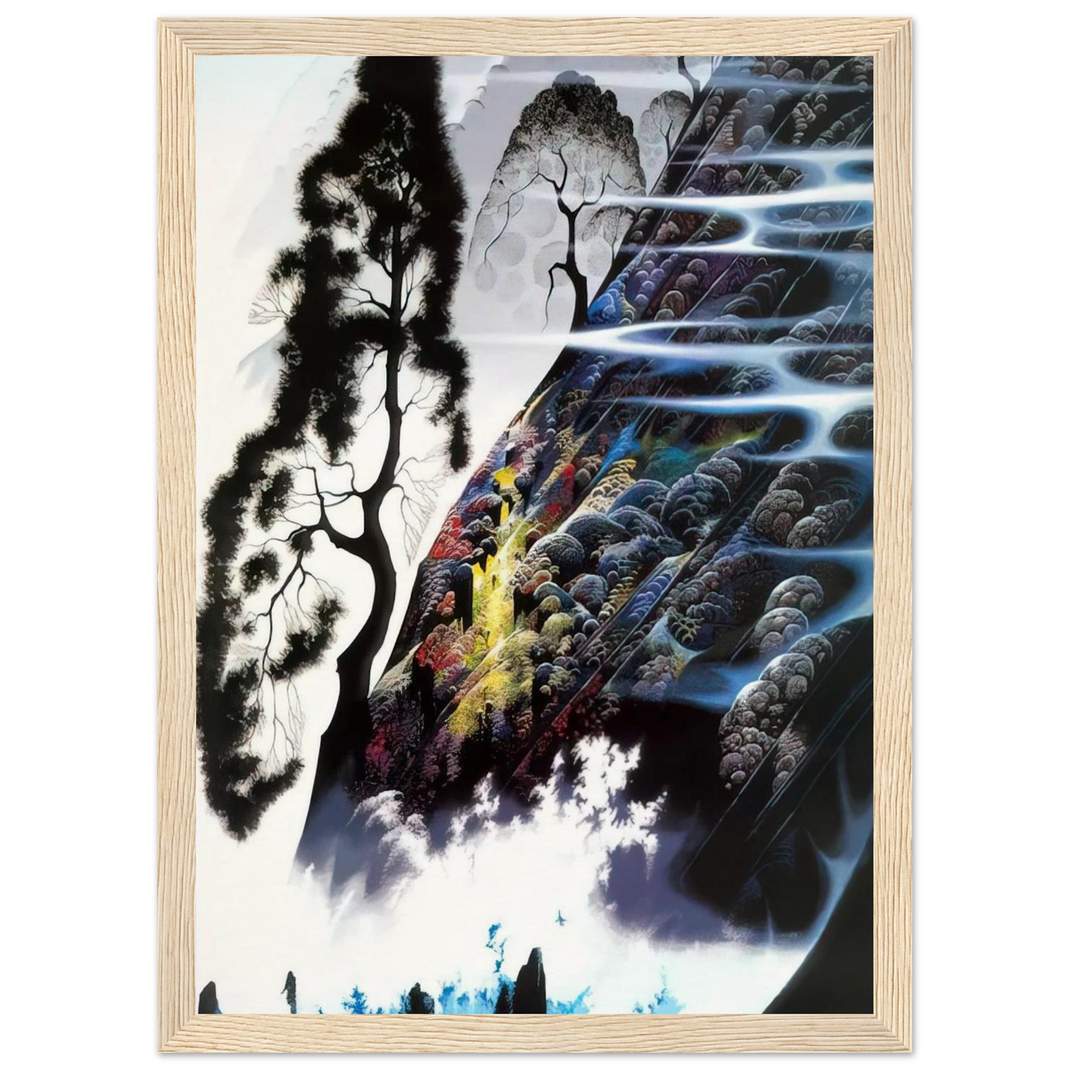 Radient Splendor Framed Poster | Eyvind Earle Framed Prints Wall Art | Eyvind Earle Prints