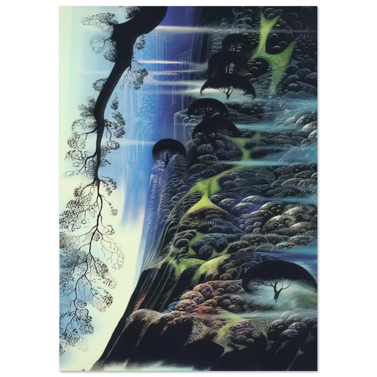 Steep Coast Line Poster | Eyvind Earle Poster | Eyvind Earle Prints