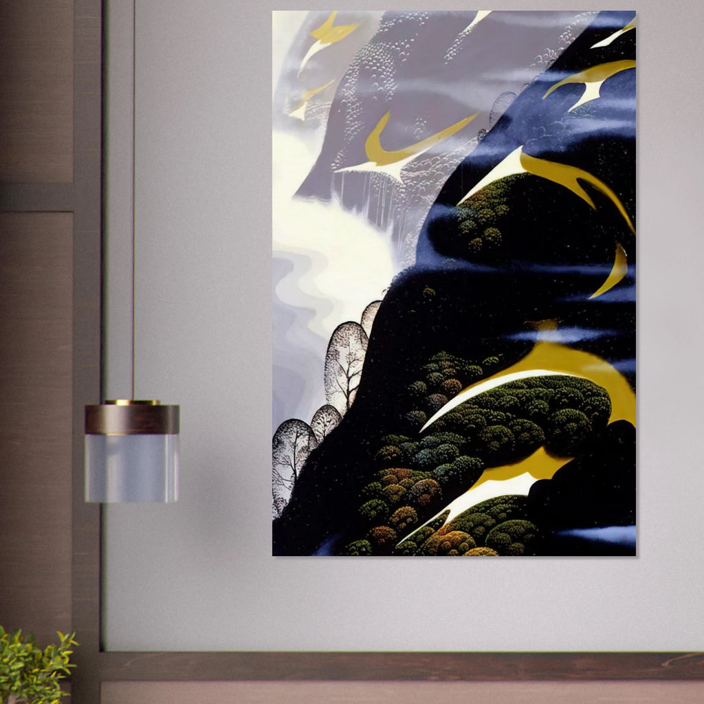 Copy of Sea mist and Pastures Poster | Eyvind Earle Poster | Eyvind Earle Prints