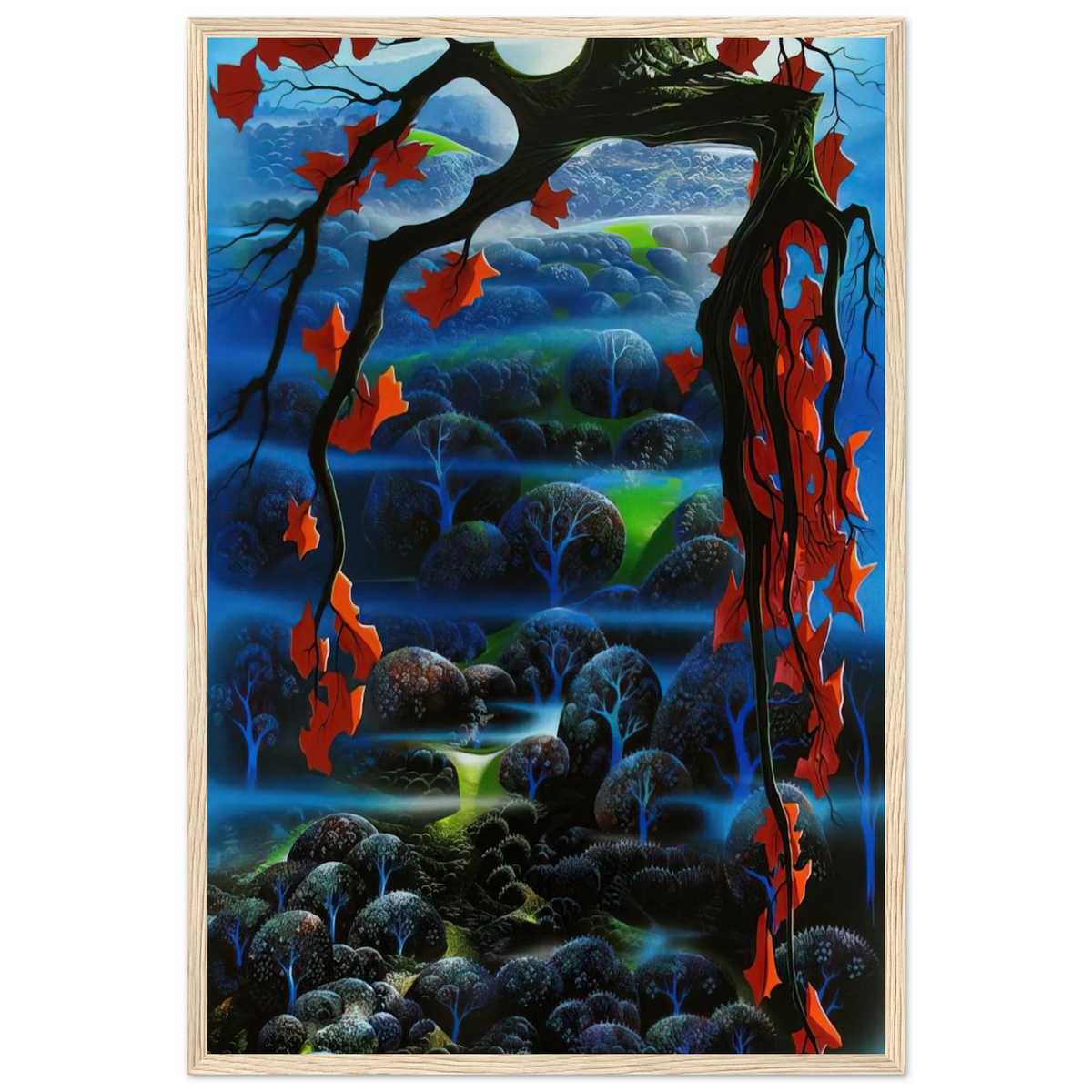 Valley of Dreams Framed Poster | Eyvind Earle Framed Prints Wall Art | Eyvind Earle Prints