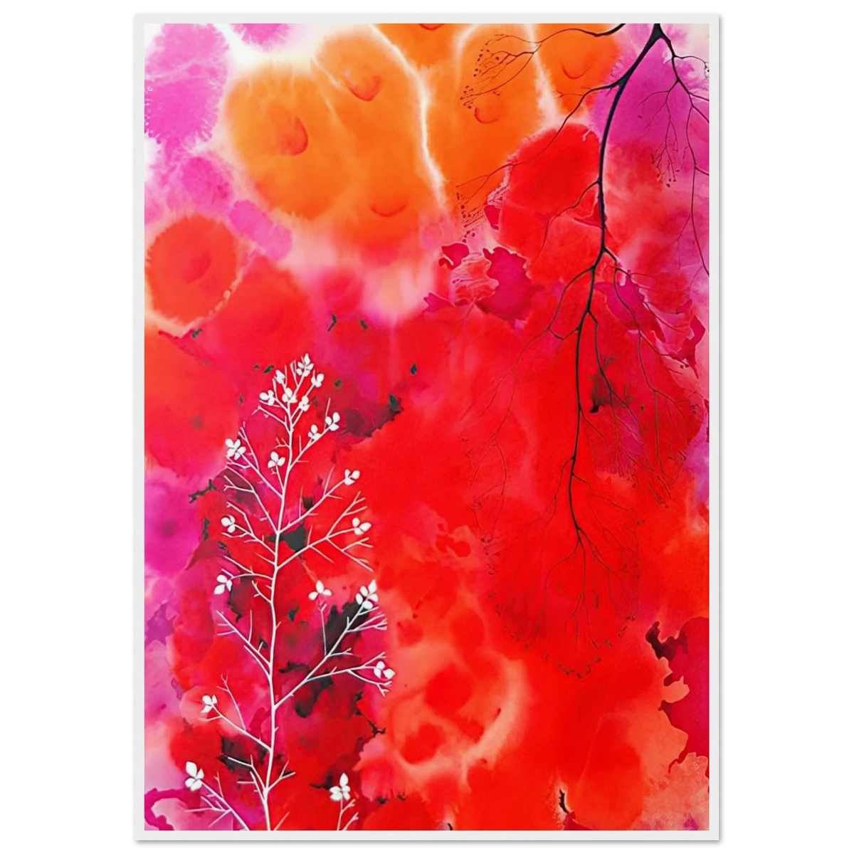 Flower Fantasy Framed Poster | Eyvind Earle Framed Prints Wall Art | Eyvind Earle Prints