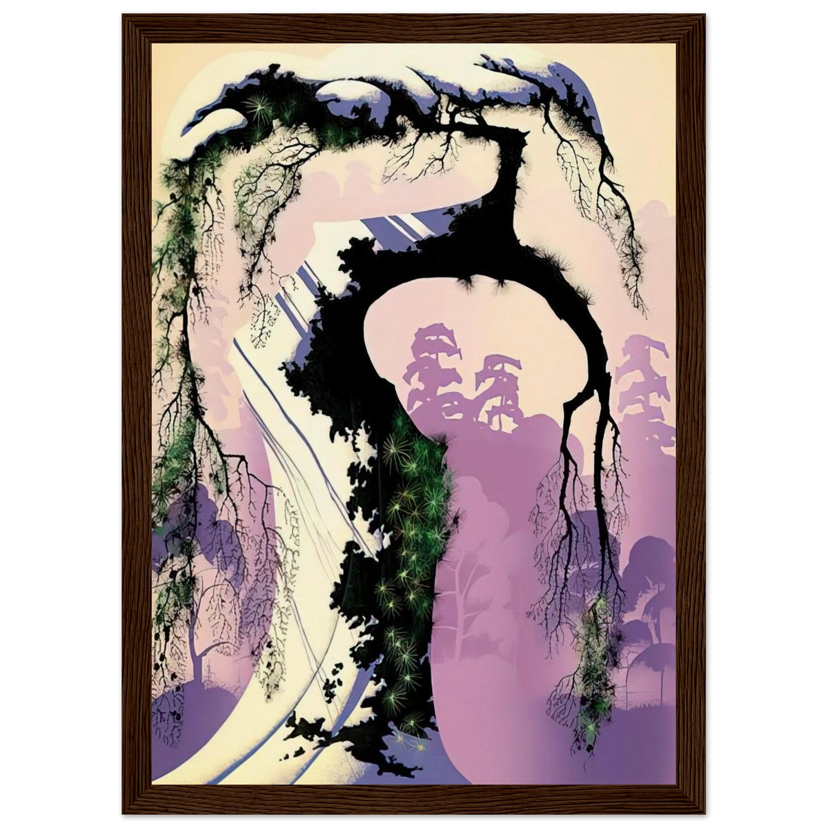 Norway Pine Framed Poster | Eyvind Earle Framed Prints Wall Art | Eyvind Earle Prints