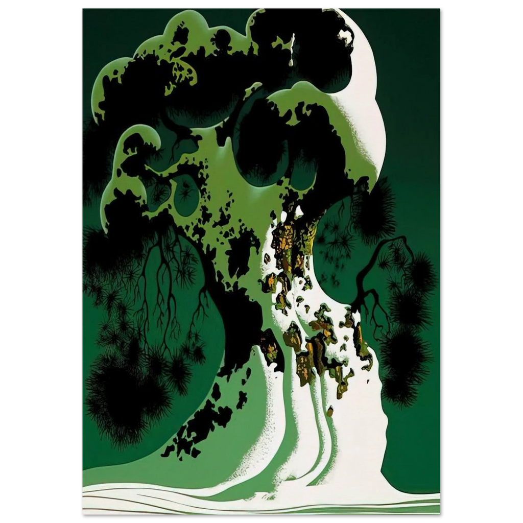 Snow Covered Bonsai Poster | Eyvind Earle Poster | Eyvind Earle Prints