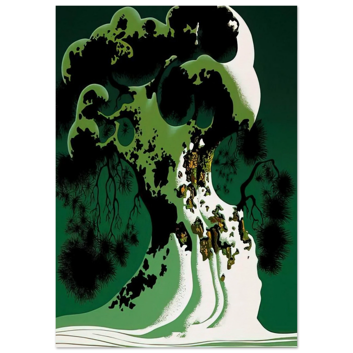 Snow Covered Bonsai Poster | Eyvind Earle Poster | Eyvind Earle Prints