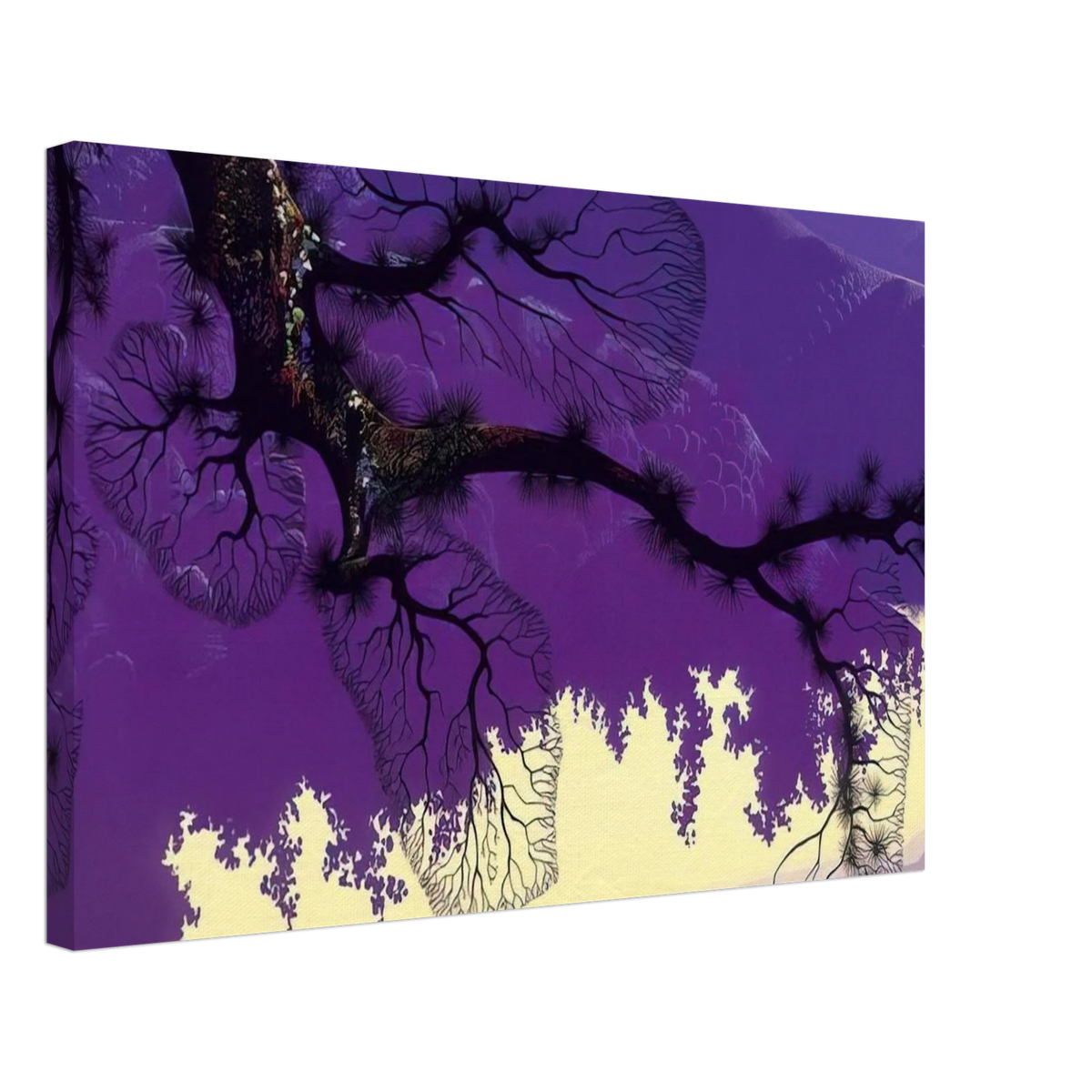 Purple Coastline Canvas | Eyvind Earle Canvas | Eyvind Earle Prints