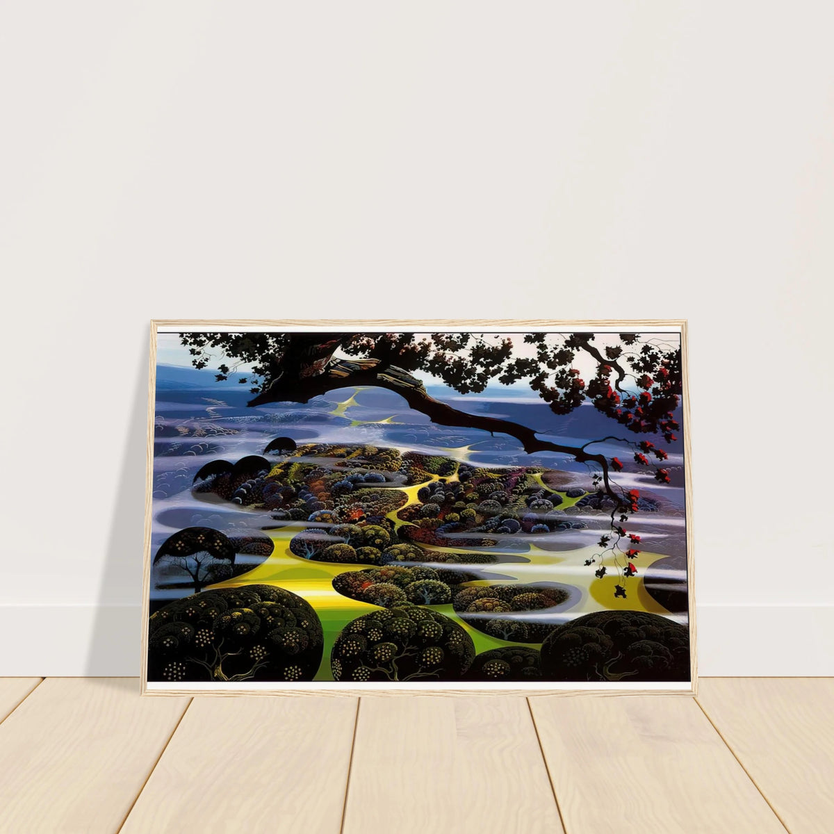 Mystic Mountain Framed Poster | Eyvind Earle Framed Prints Wall Art | Eyvind Earle Prints
