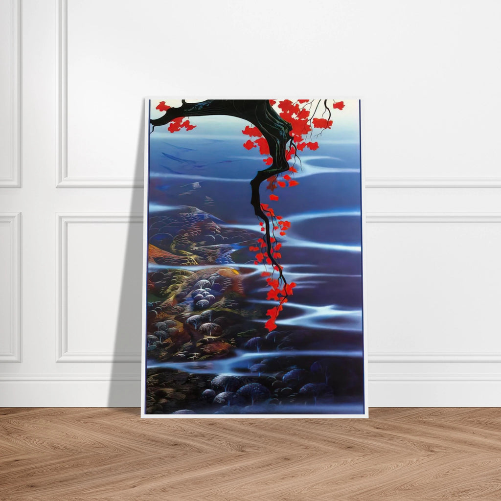 Red Leaves Framed Poster | Eyvind Earle Framed Prints Wall Art | Eyvind Earle Prints