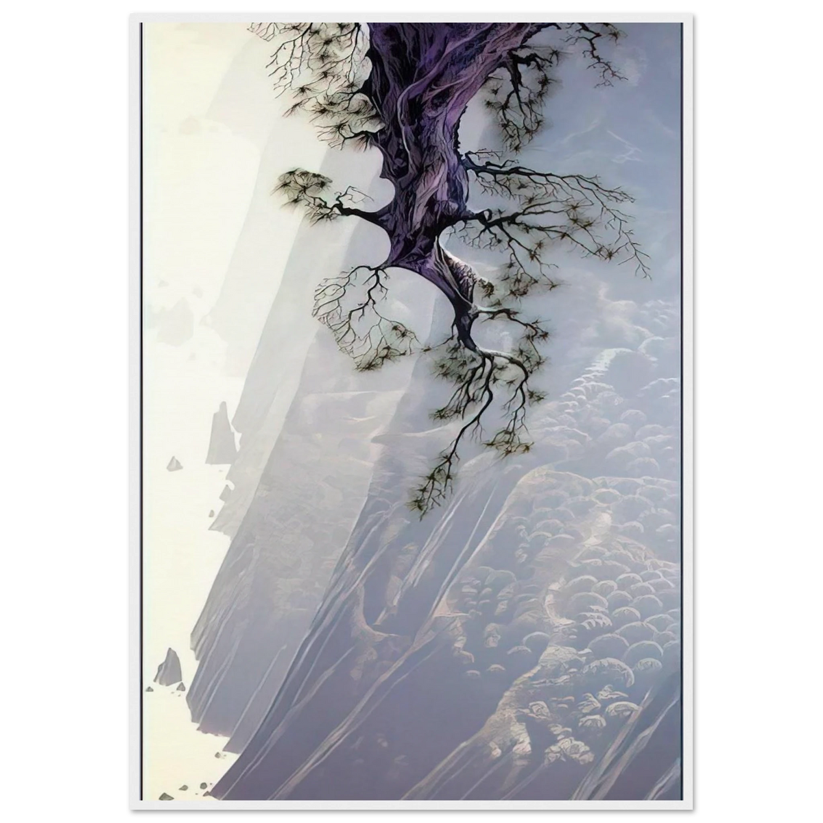 Mountain Rise Framed Poster | Eyvind Earle Framed Prints Wall Art | Eyvind Earle Prints