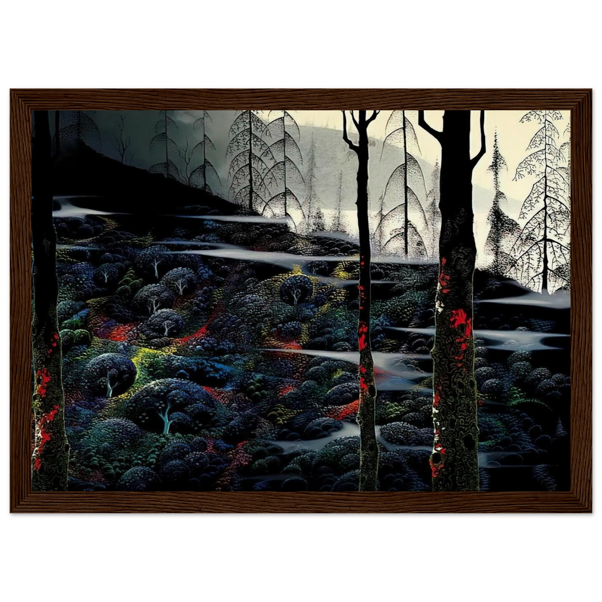 Dawn's First Light Framed Poster | Eyvind Earle Framed Prints Wall Art | Eyvind Earle Prints