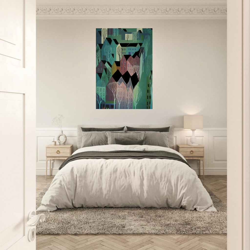 Village Canvas | Eyvind Earle Canvas | Eyvind Earle Prints