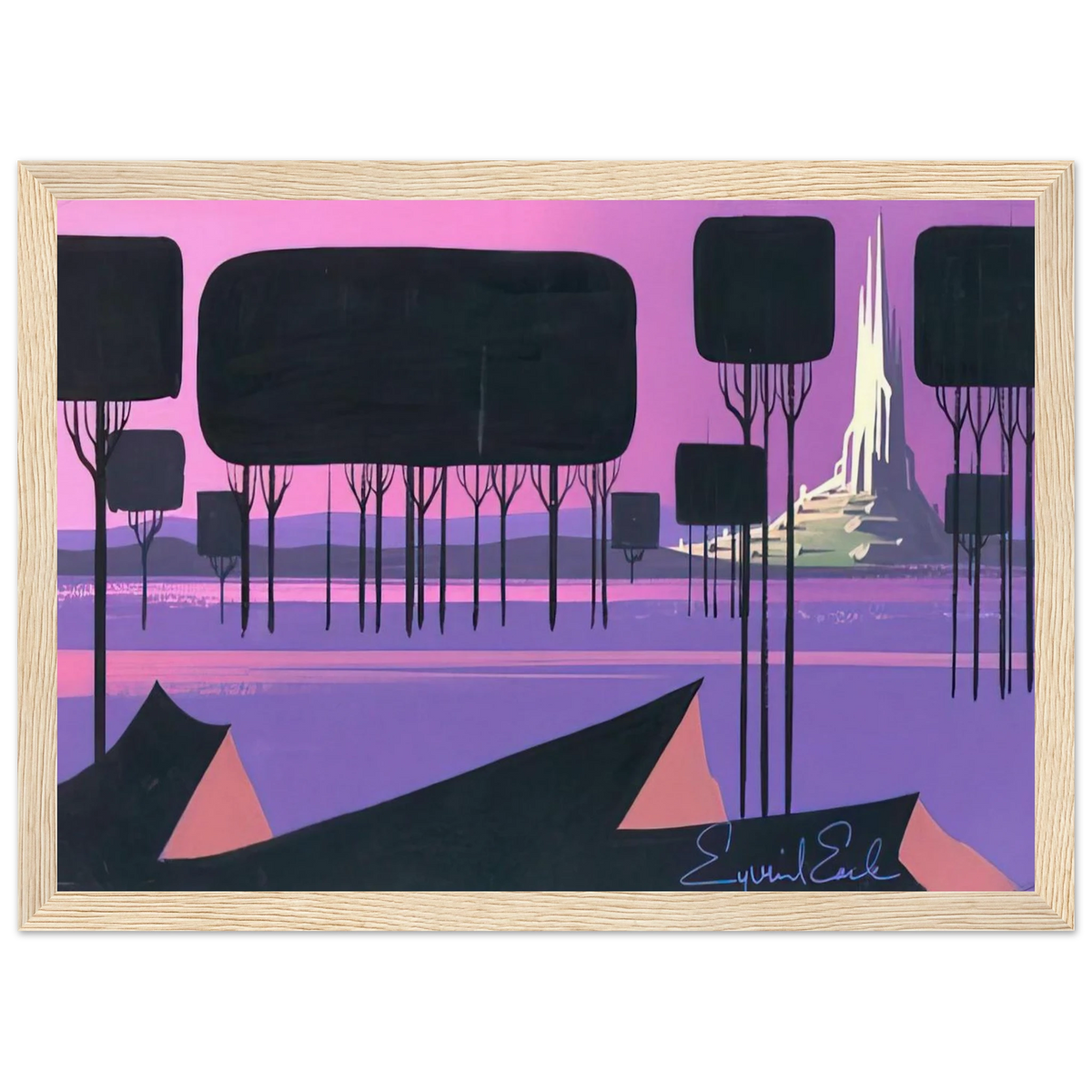 Sleeping Beauty Framed Poster | Eyvind Earle Framed Prints Wall Art | Eyvind Earle Prints