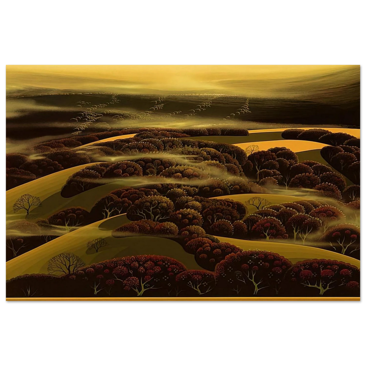 When the Fog Rolls In Poster | Eyvind Earle Poster | Eyvind Earle Prints