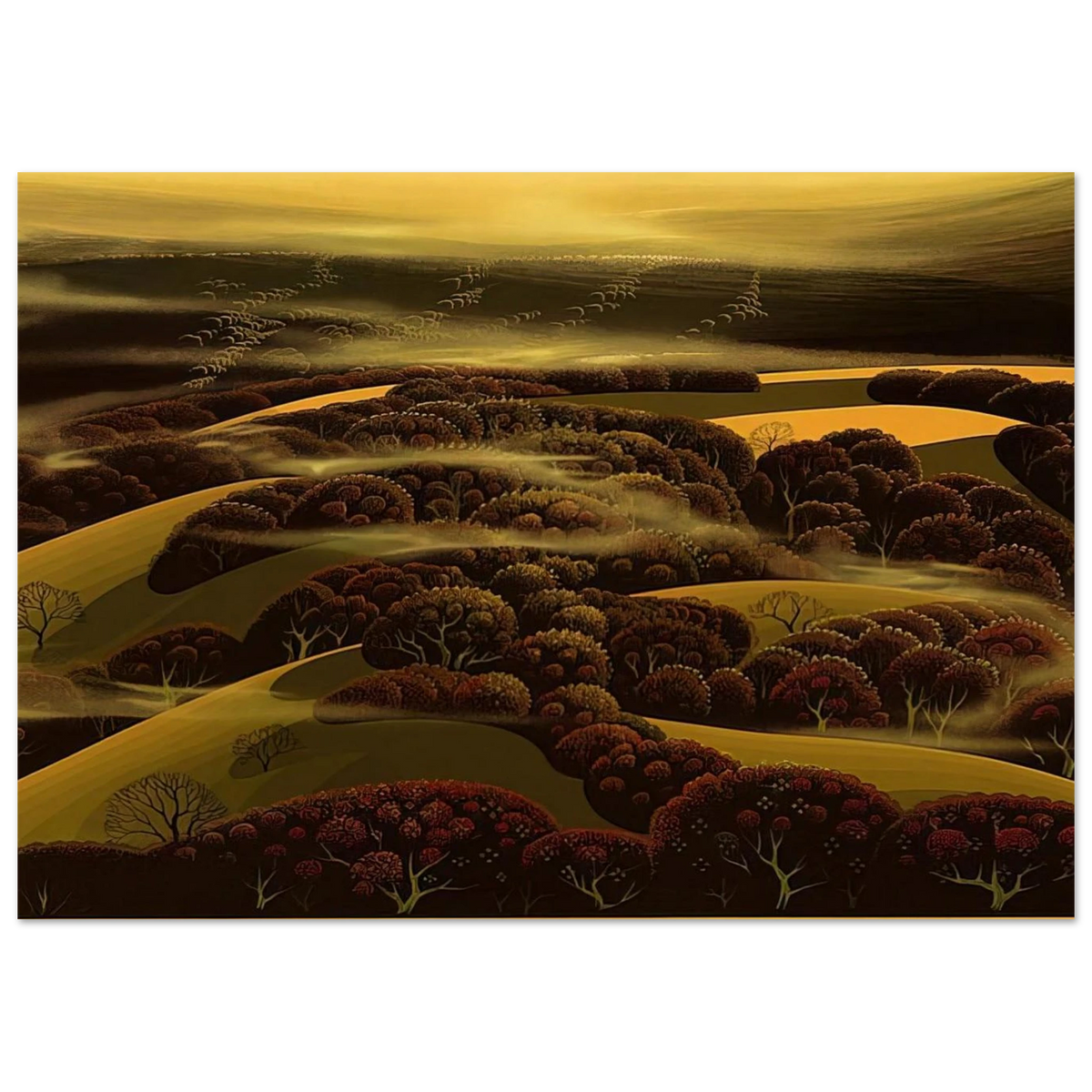 When the Fog Rolls In Poster | Eyvind Earle Poster | Eyvind Earle Prints