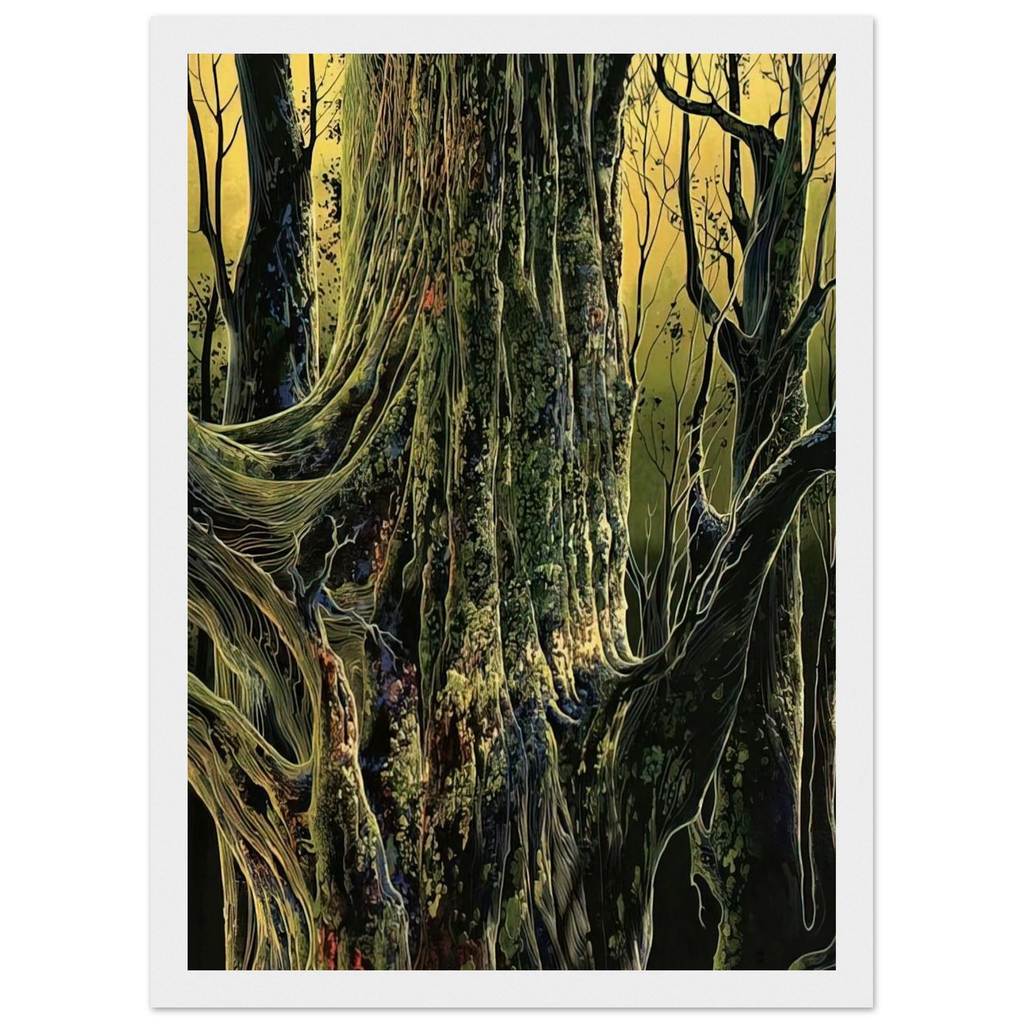 Ancient Tree Framed Poster | Eyvind Earle Framed Prints Wall Art | Eyvind Earle Prints