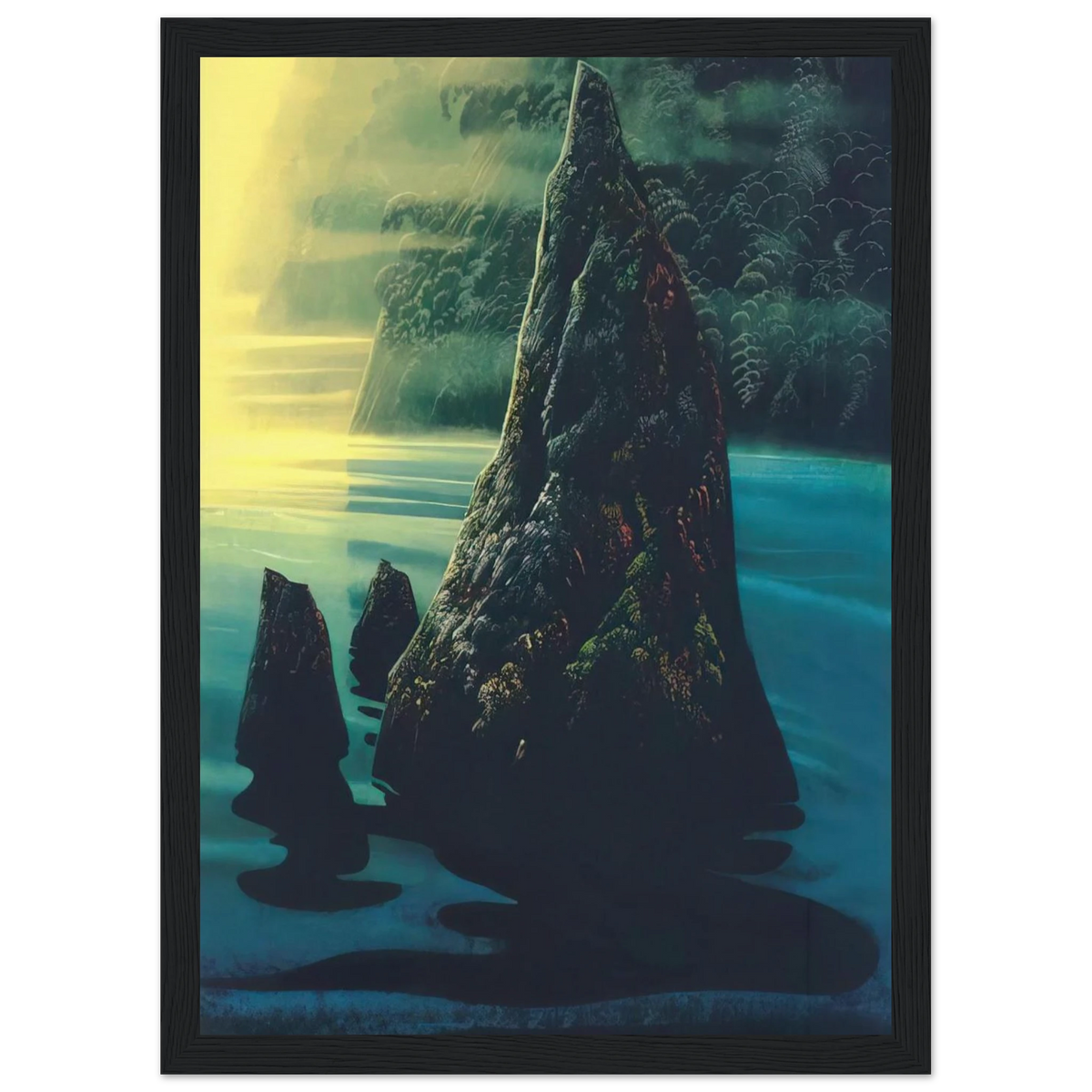 The Rock Framed Poster | Eyvind Earle Framed Prints Wall Art | Eyvind Earle Prints