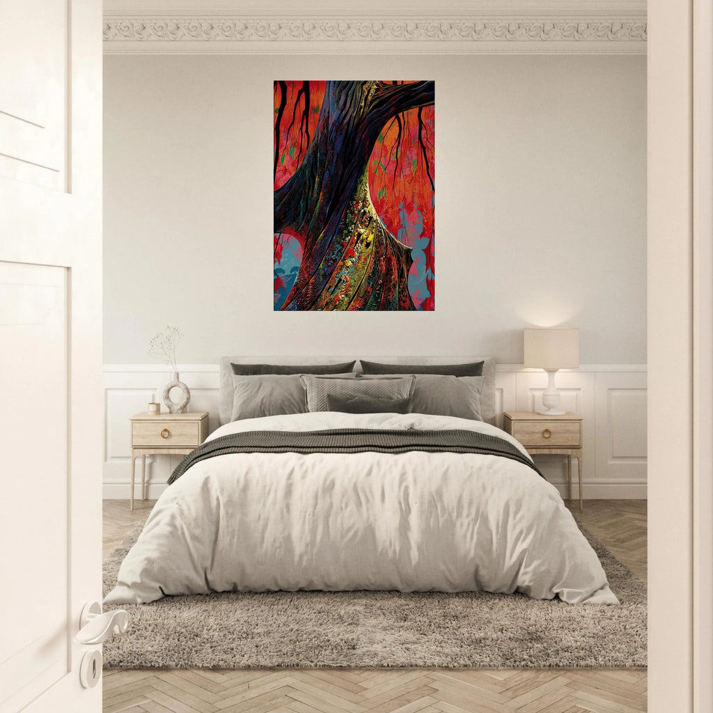 Fire red and gold Canvas | Eyvind Earle Canvas | Eyvind Earle Prints