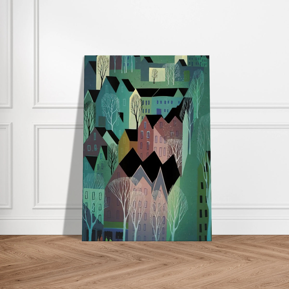 Village Canvas | Eyvind Earle Canvas | Eyvind Earle Prints