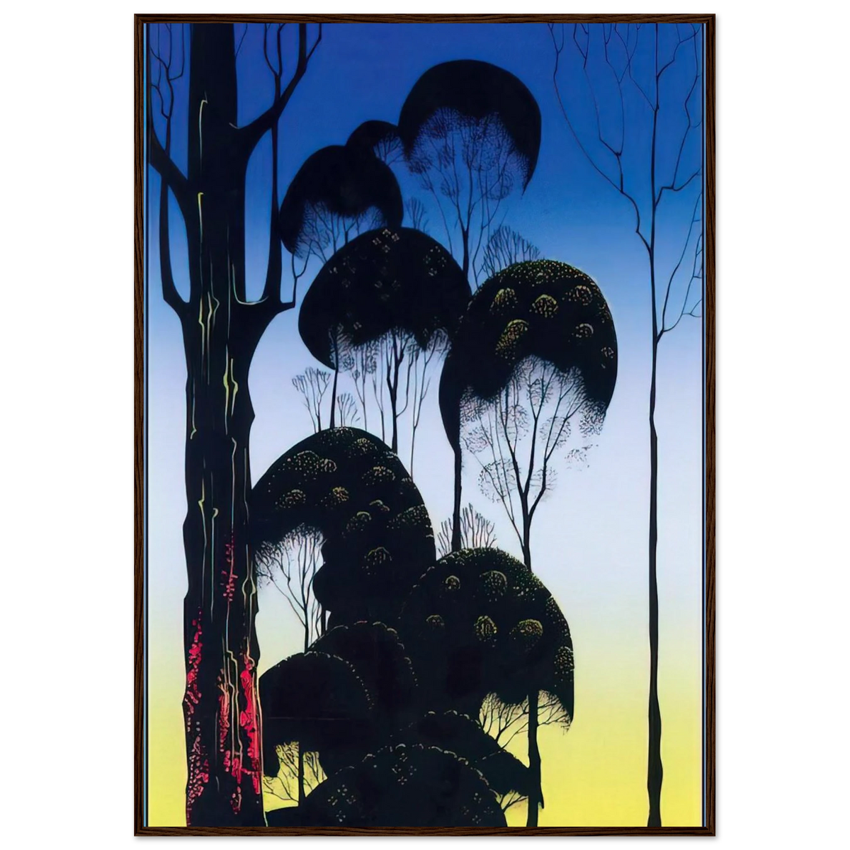 Sunrise Framed Poster | Eyvind Earle Framed Prints Wall Art | Eyvind Earle Prints