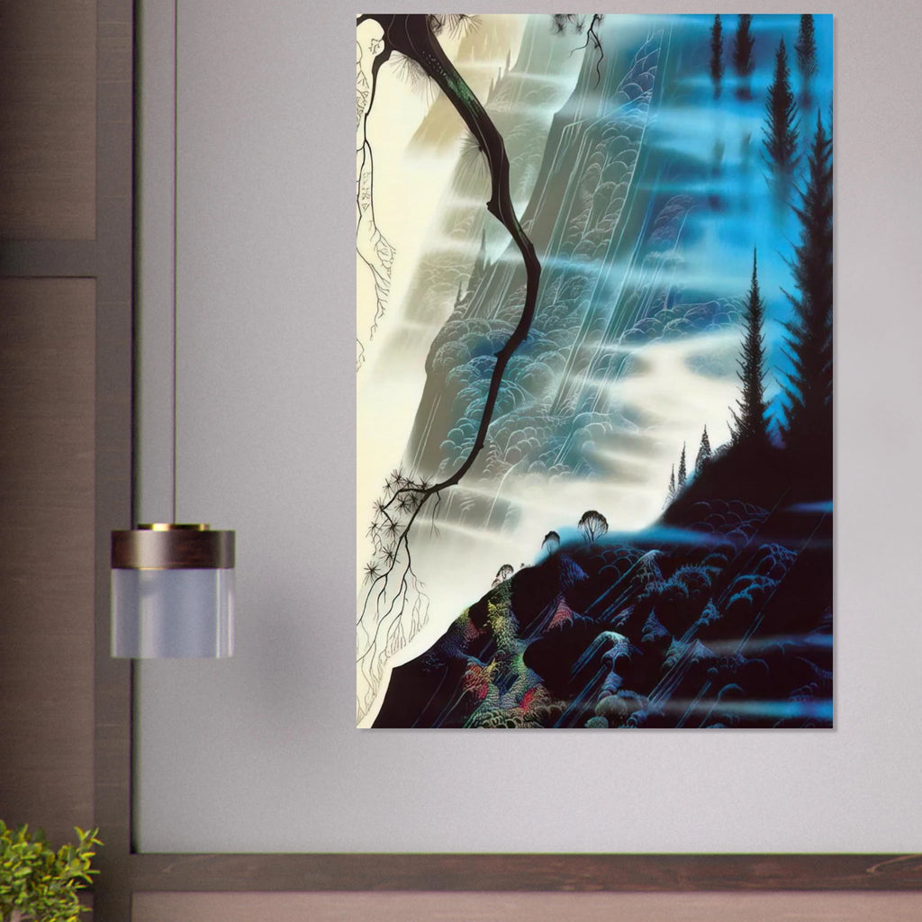 Sea Cliffs and Redwoods Poster | Eyvind Earle Poster | Eyvind Earle Prints