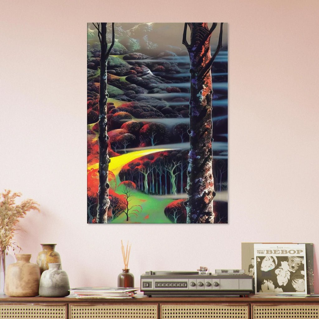 A Touch of Autumn Canvas | Eyvind Earle Canvas | Eyvind Earle Prints