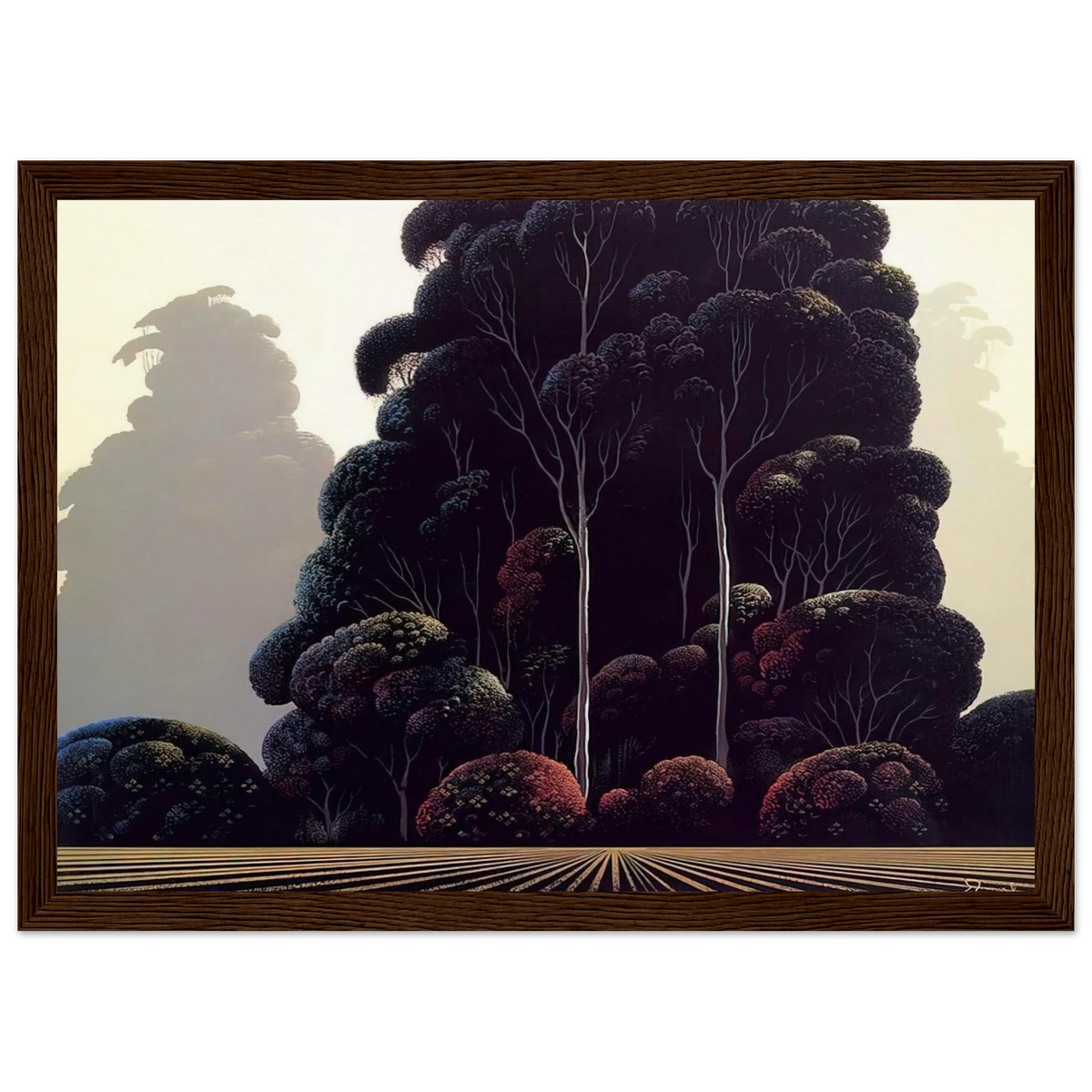 Autumn Framed Poster | Eyvind Earle Framed Prints Wall Art | Eyvind Earle Prints