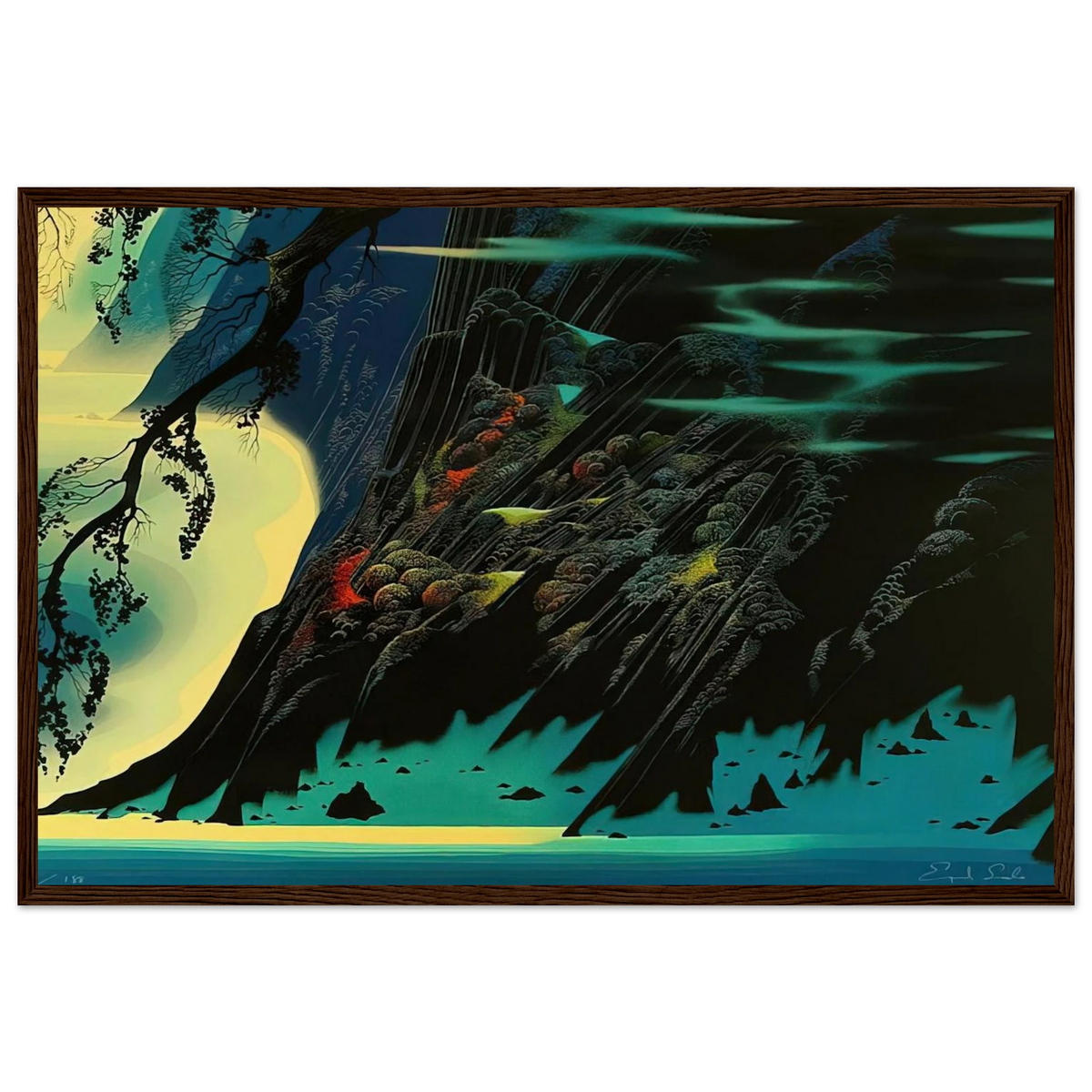 Coastal Magic Framed Poster | Eyvind Earle Framed Prints Wall Art | Eyvind Earle Prints